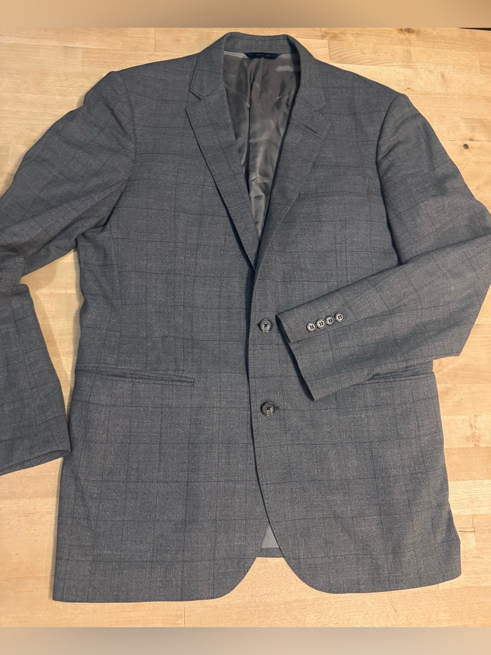 Brooks Brothers x Loro Piana wool Gray Windowpane Sport Coat